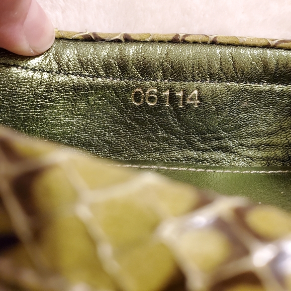 Prada Lime Green Snakeskin Almond Toe Loafers 37.5 - Picture 6 of 15